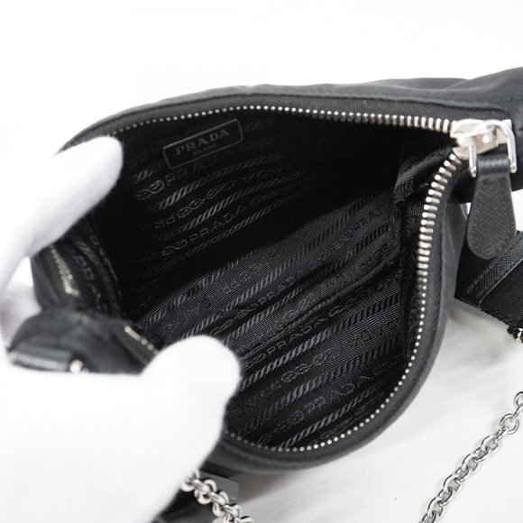 Prada Shoulder Bag Nylon Black Women's P1045439 - Picture 4 of 10